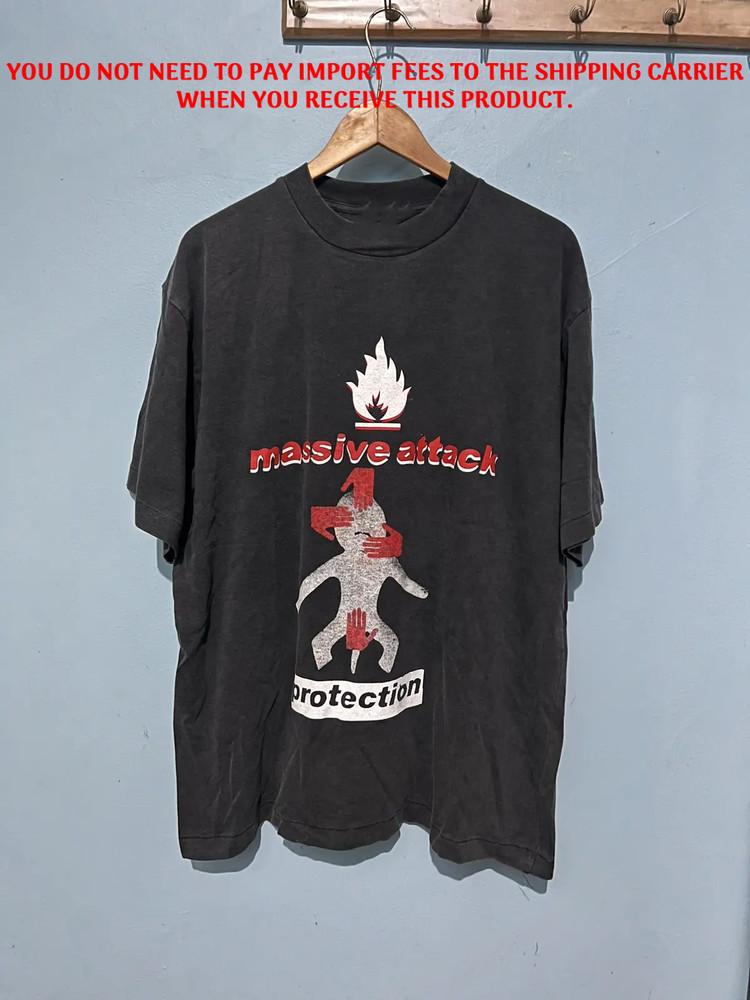 Hot!! Massive Attack Band Protection Boot T-shirt unisex PN165  Unisex T-Shirt XL