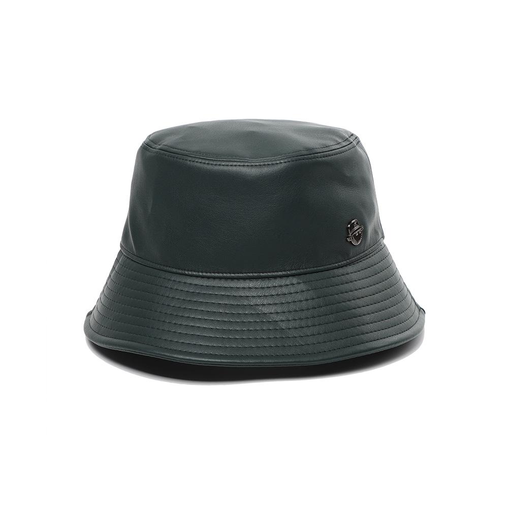 MALBON GOLF Malbon Leather Bucket Hat Green