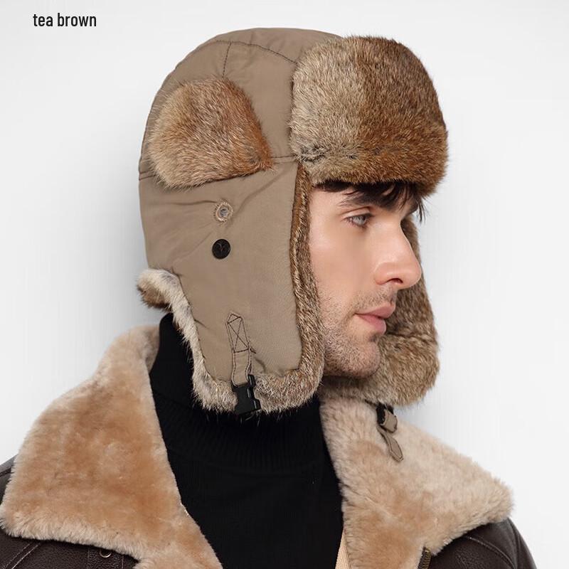Унисекс ушанка Kamon из кроличьего меха L (56-58cm)