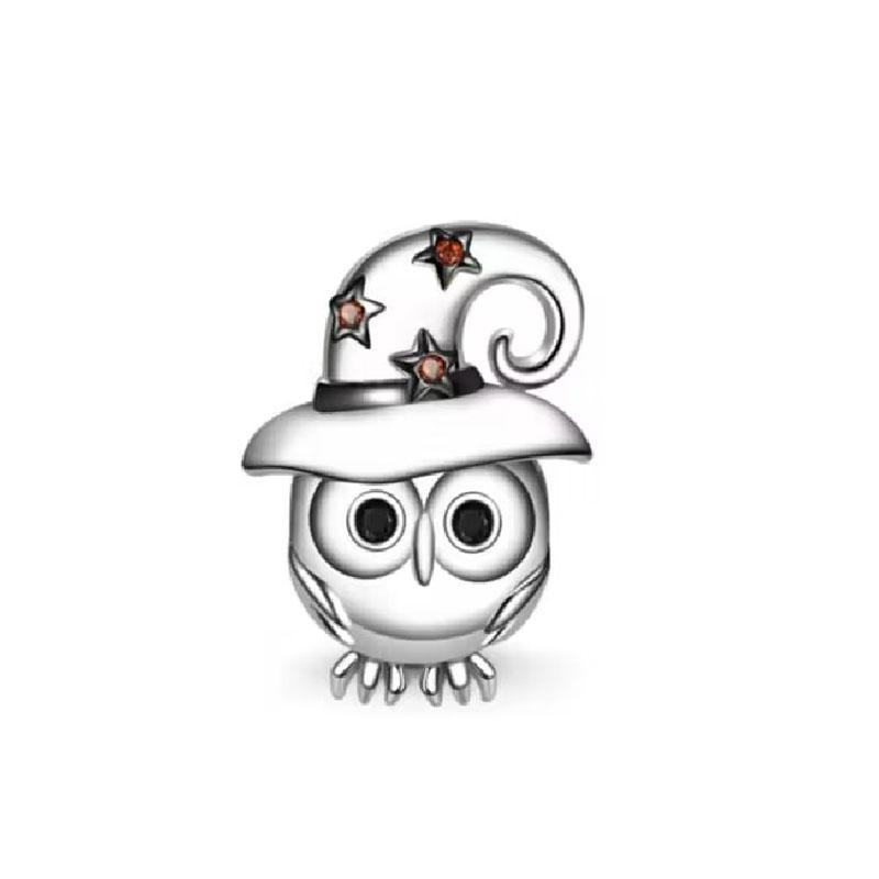 Copper Plated Animal Dog Cat Owl Glow At Night Charms Pendant Beads Fit Original Pandora Bracelet Women Jewelry