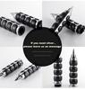 Pair 1" 25mm Universal Aluminum & Rubber Motorcycle Custom Handle Bar Hand Grips Throttle