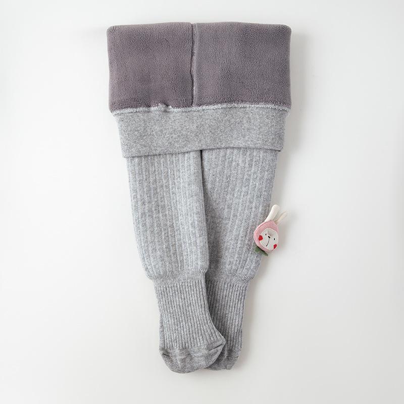 

Рождественские колготки для детей, зимние флисовые детские леггинсы для девочек, плотные, с рисунком принцессы, уютные, мягкие, новогодние, для младенцев, теплые колготки XL 105-120CM серый