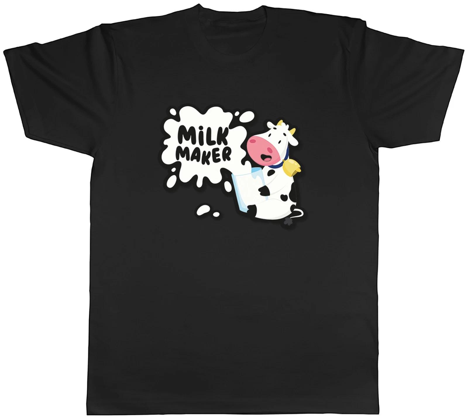 Milk Maker Funny Cow Dairy Mens T-Shirt Tee Gift Top S