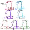 Core Strength Training Tool Figure 8 Resistance Band 6-Tube Pedal Puller with Handle Multifunction Elastic Yoga Muscle Tension Relief Strap