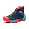 Anta Crazy Series Synthetic Leather Fabric Wear-Resistant Non-Slip Mid-Top Basketball Shoes Men sneaker Blue Red 11931605-3