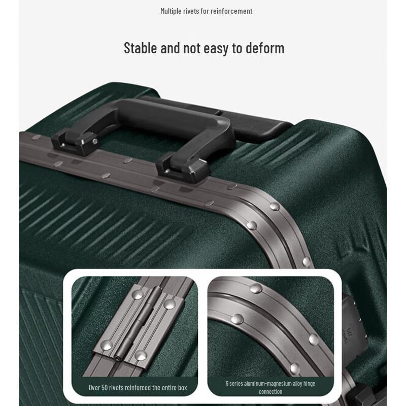 OIWAS OCX6672A Aluminum Frame Hard-Shell Business Travel Suitcase