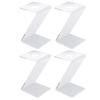 4 Pcs Acrylic Baseball Stand Holder Z Shaped Transparent Baseball Display Holder Table Decoration
