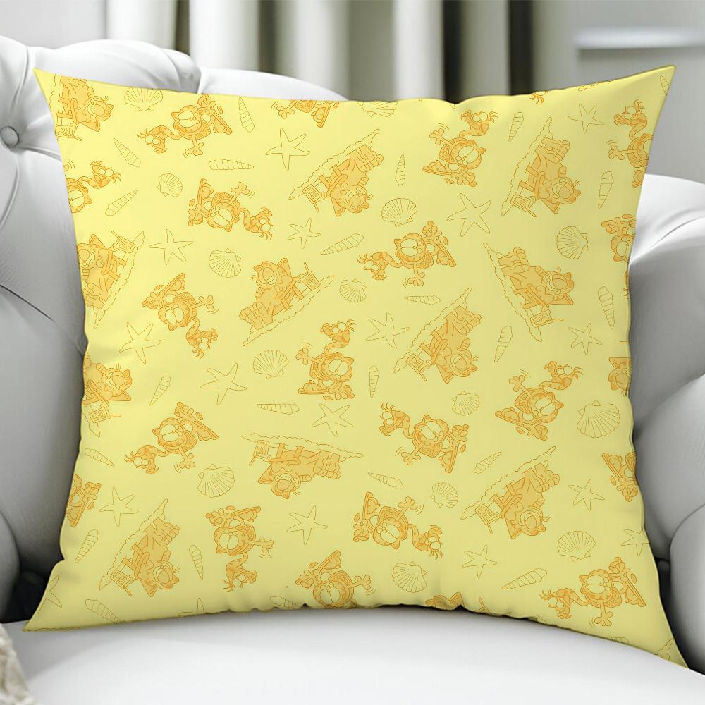 GGarfieldES AAnimation cushion cover Birthday Anniversary Gifts Double Sided Printed Zipper Cushion Cover Soft Skin Bedding
