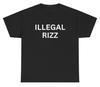Illegal Rizz T Shirt Funny Oddly Specific Out Of Pocket Cursed Gag Gift Tee