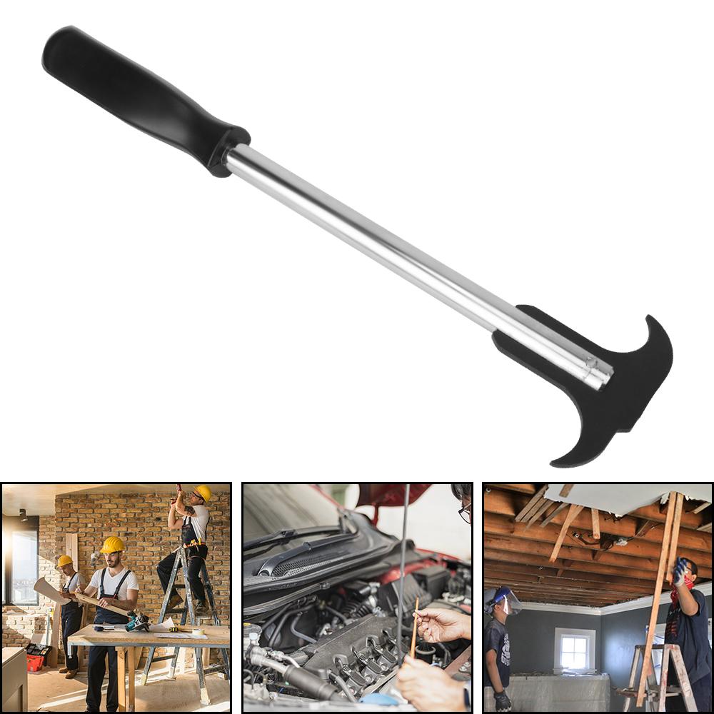 Car Repair Tool Black Plastic Handle Double Screwdriver Wrench Puller Oil Seal Puller Carbon Steel Oil Seal Disassembly Tools