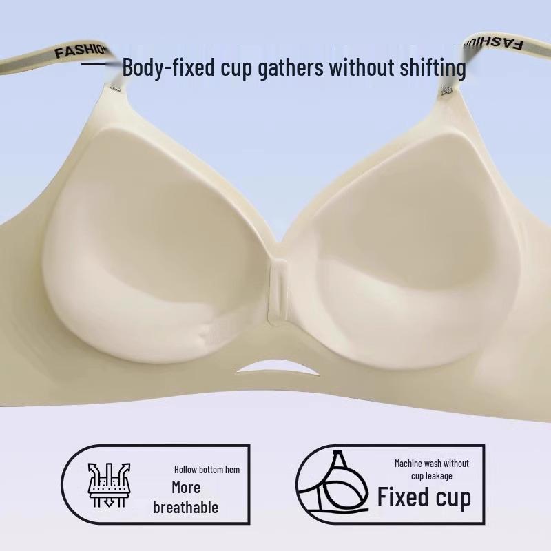 Seamless Push-Up Bra for Small Busts – Uplift Support, Anti-Sagging, Elegant Back Design