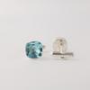 Sky Blue Topaz Gemstone 925 Sterling Silver Jewelry Formal Cufflink 1" For Wedding Party CL-9-8