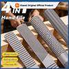 Wood Rasp File 4 In 1 Hand File and Round Rasp, Half Round Flat & Needle Files Wood Rasp Set for Sharping Wood and Metal Tools