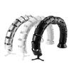 Clamp-On Design Wire Spine Cable Sleeve Quad Entry Vertebrae Structure Wire Management Workstation Snake Design