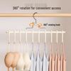 Multifunctional Non-Slip Camisole & Underwear Hanger with No-Trace Clips for Dorm or Home Storage.