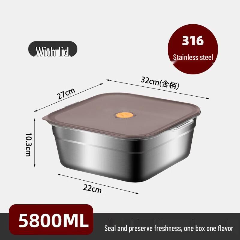 316 Stainless Steel Food Storage Container