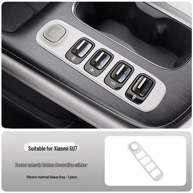 Silicone Non-slip Protective Sticker for Xiaomi SU7 Central Control Panel Interior Accessories