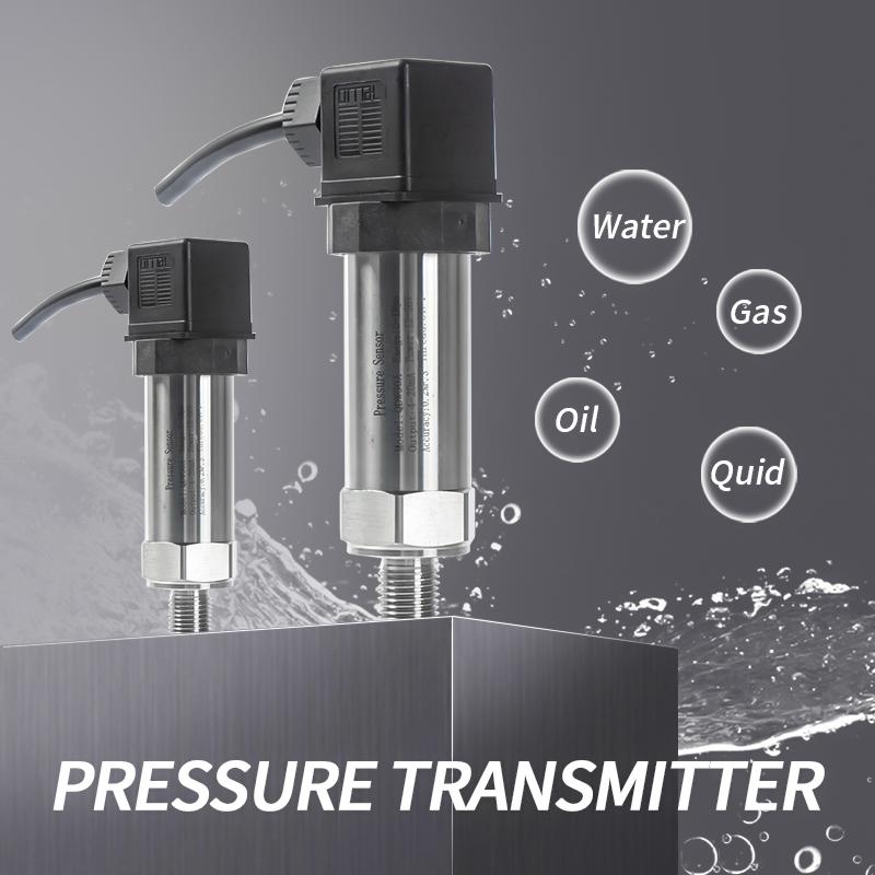 Smart Water Pressure Sensor Transmitter For Oil Air 30/100/150/200/300/500 Psi 4-20mA 0-10V RS485 DC24V Pressure Transducer 4-20mA Output