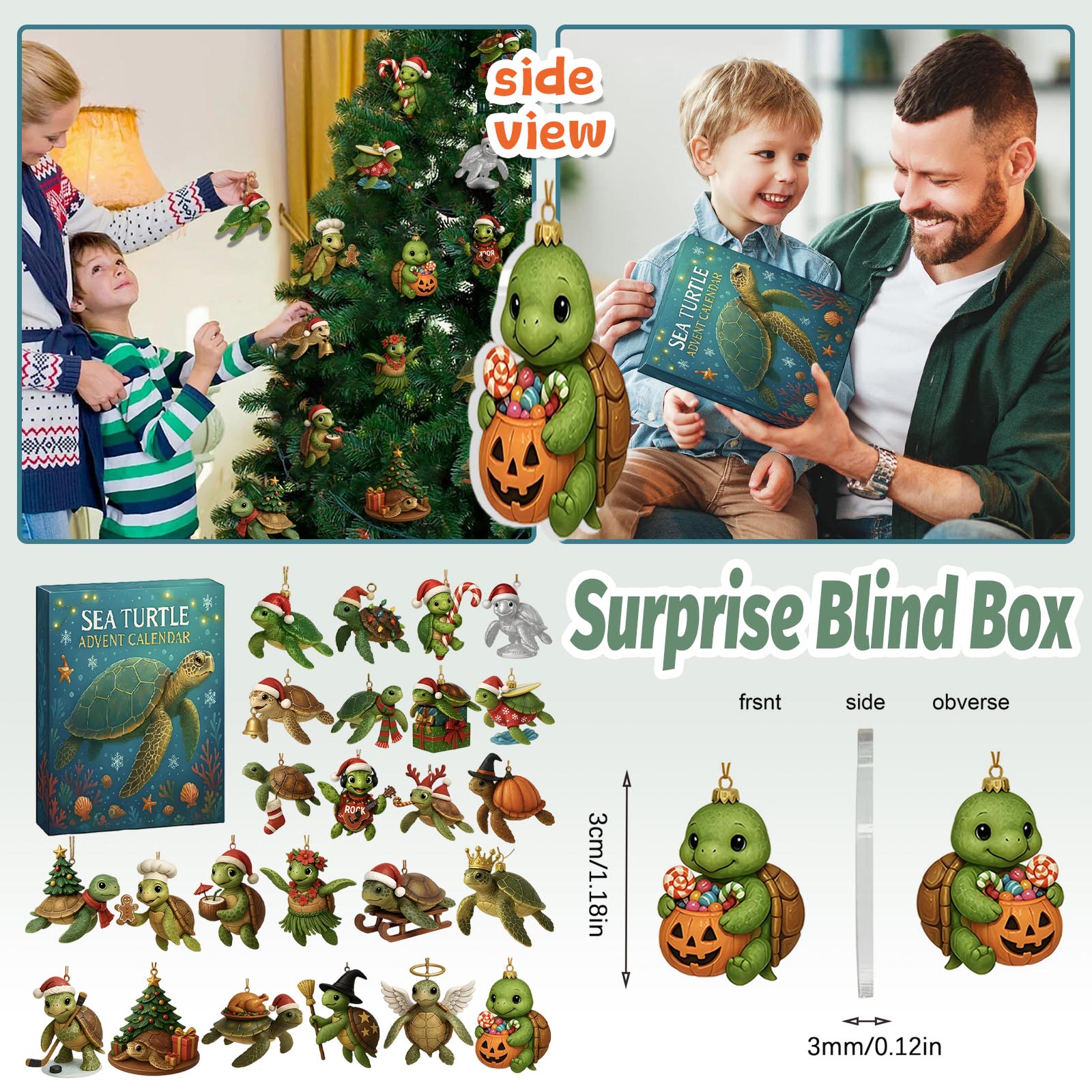 

Календарь обратного отсчета включает 24 подарка, календарь обратного отсчета и подарок-сюрприз One Size