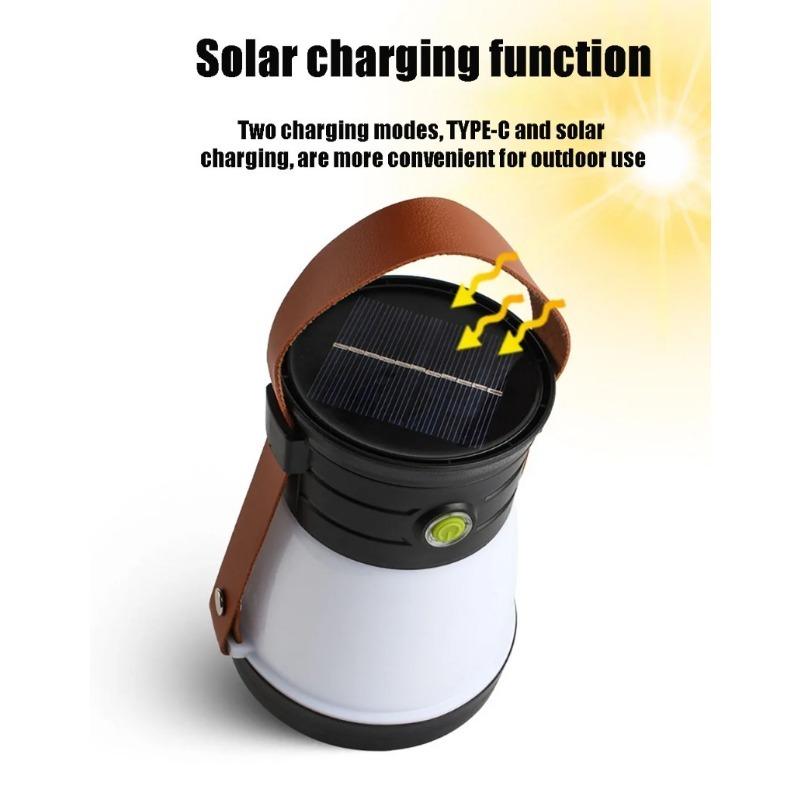 Solar Lights Portable Camping Lamp Camping Tent Outdoor Lighting Rechargeable Emergency Lamp Pendant Lamp Portable Camping Light