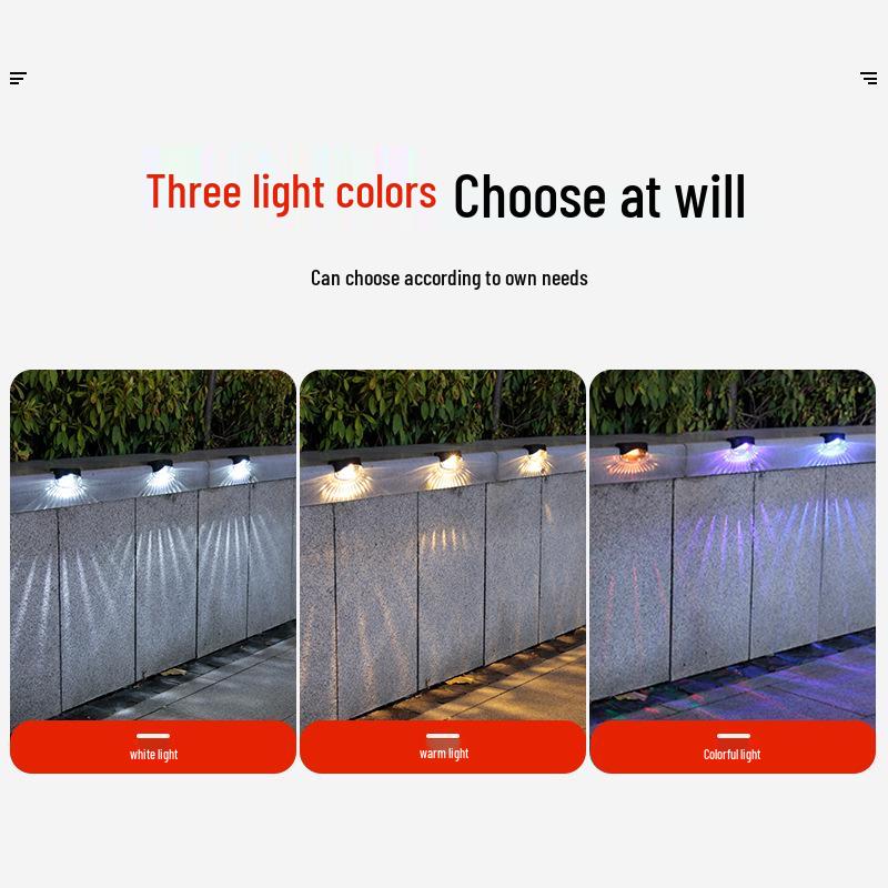 Waterproof Outdoor LED Solar Stair and Wall Guide Light