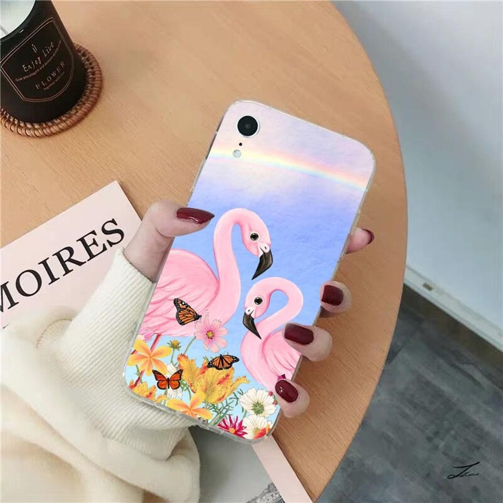 Fashion Flamingo Phone Case For IPhone 15 8 7 6 6S Plus X SE 2020 XR XS 14 11 12 13 Mini Pro Max Mobile Case