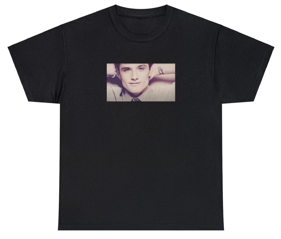 Josh Hutcherson T Shirt Funny Whistle Baby Cringey Y2K Meme Movie Lover Tee 2XL