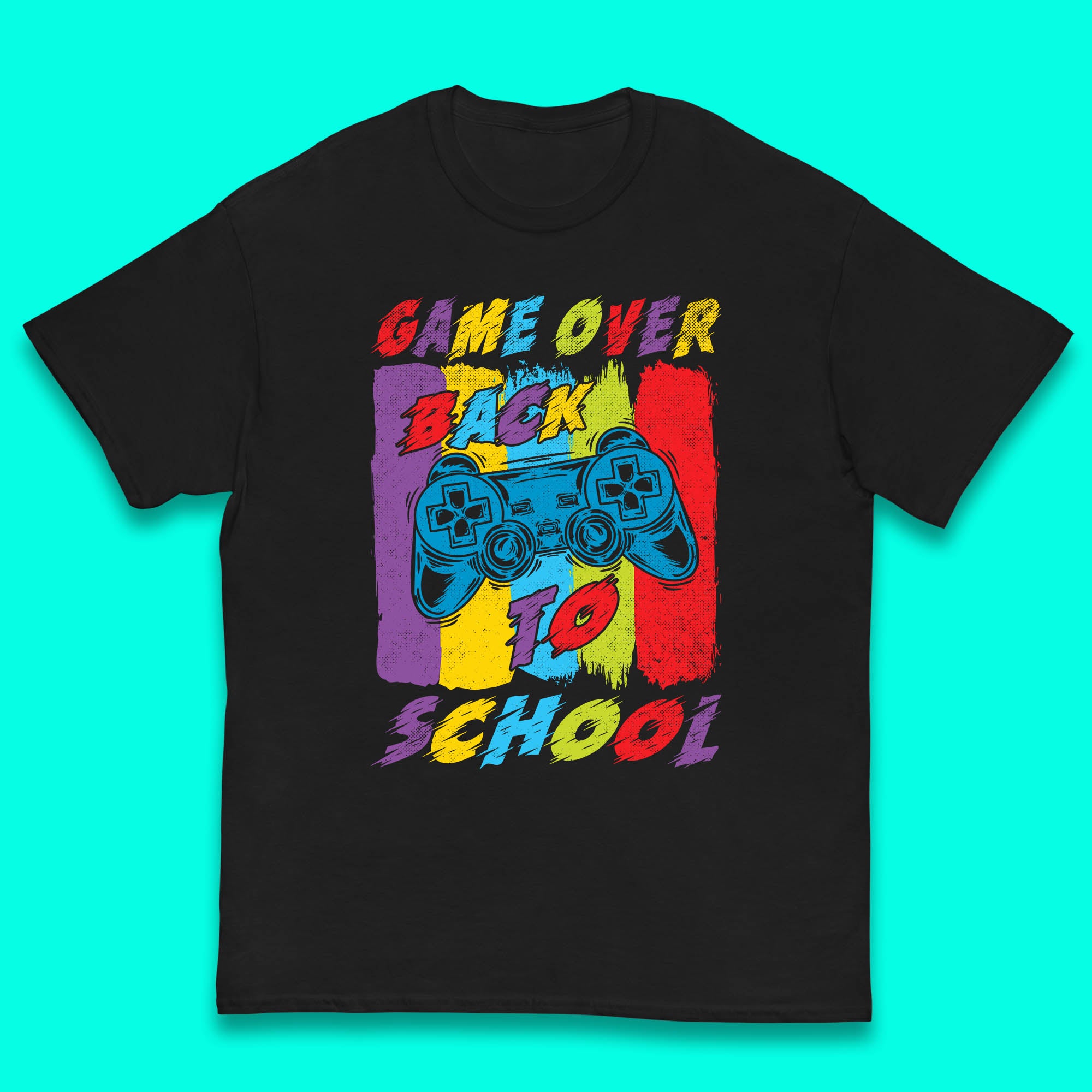 

Game Over Return to the Halls of Learning Back To School Kids Study Gift Kids T Shirt 100