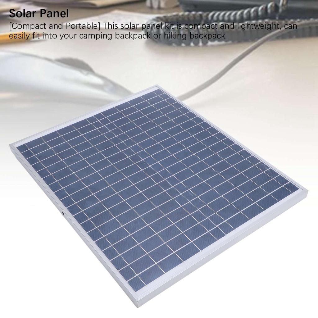 Solar Panel Aluminum Monocrystalline Portable Photovoltaic Module Solar Charger for Car Boat RV