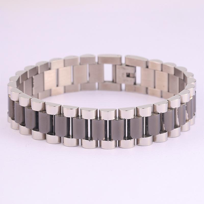 Präzisions-Edelstahlarmband verschiedene Marken breite Version Herren-Gentleman-Armband Schmuck