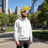 1pc Hand Shaped Sun Visor Headband Funny Yellow Anti-UV Summer Outdoor Sun Protection Hat For Beach Travel