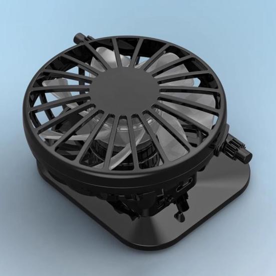 Cooling Fan Hat Clip-on Air Cooler Fan Strong Airflow Low Noise Mini Size Rechargeable Outdoor Wide Brim Hat Solar Fan