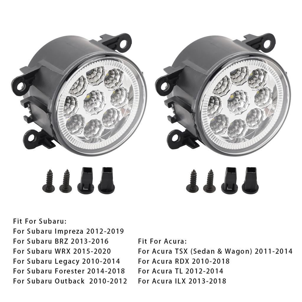 Pair LED Daytime Running Fog Lights For Ford Focus Fiesta C-Max 84501AJ00A