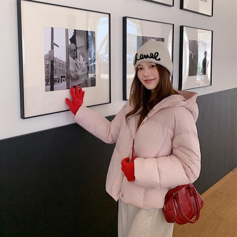 Winter Women's Short Hooded Down Jacket Korean StyleOversize