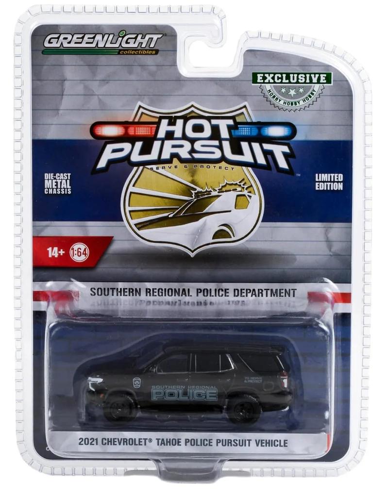 Greenlight 1/64 Chevrolet Tahoe 2021 Police Model Kit (Peninsula Southern Regional Police Hot Pursuit Series)