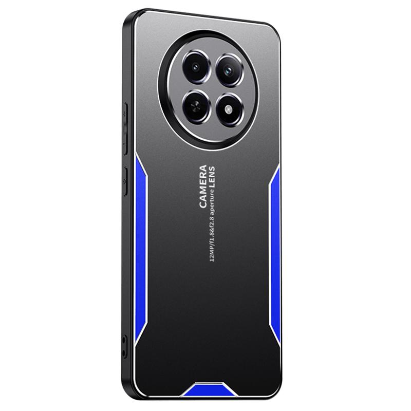 For Realme 12 5G Case Aluminum Alloy+TPU+PC Slim Protective Phone Shell