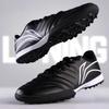 Li Ning TF Turf Artificial Turf Cushioning Slip Resistant Coverage Soccer Shoes Men's Black White TSTU039-1