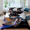 Cartoon/Anime Son Goku Dragon Ball Themed Printed Bedding Set: This Soft and Comfortable Set Includes a Duvet Cover and Pillowca