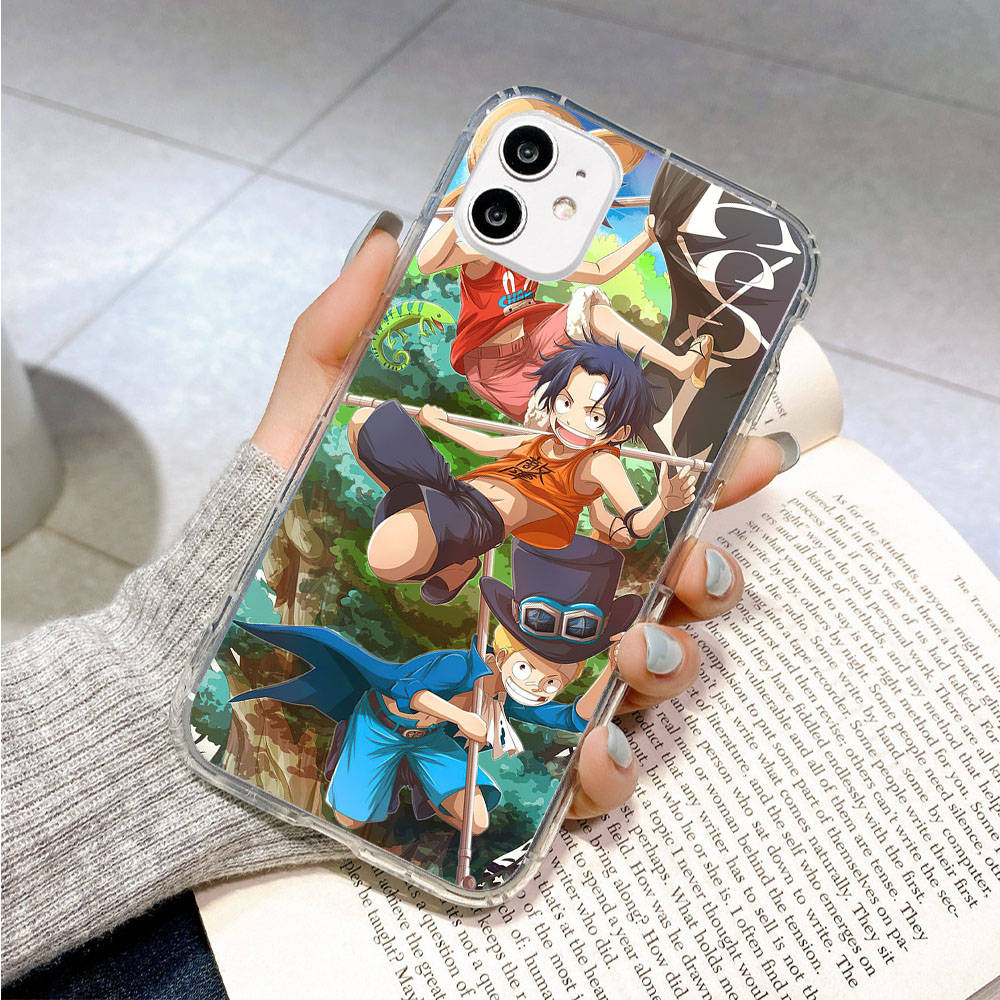 Case for Samsung A04 A14 A23 A34 A54 M23 M33 M52 M53 Realme 10 9 C30S C35 C55 VIVO Y02S Y21 Y51 X80 Pro Transparent Cover WI48 One Piece Brother