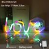 LOVE Neon LED Light - Proposal & Confession Room Decor with USB/Battery Options, Dual Use.