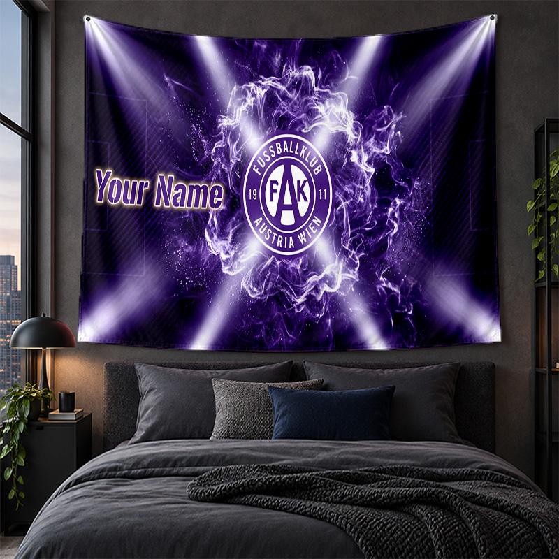 Personalized Tapestry Wall Hanging Austria Wien FC Pattern Art Background Cloth