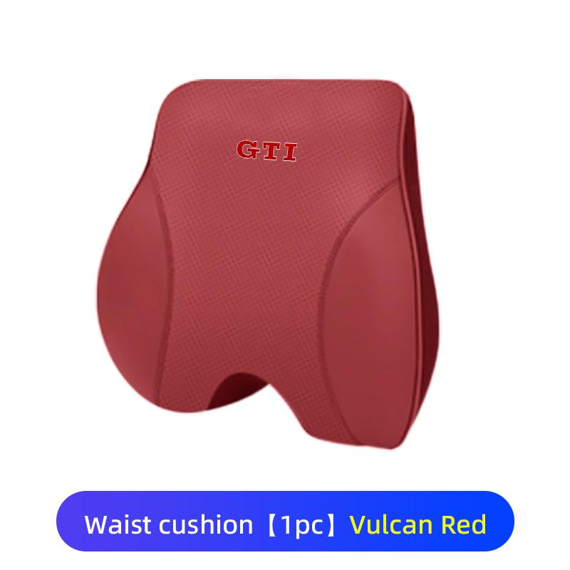 For Volkswagen VW Car Headrest Lumbar Support Cotton Neckpillow Waist Cushion Golf 4 5 6 7 Polo Jetta Sagitar Magotan Passat B5 zr7