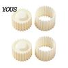 Easy Clean Baking Mold 2-in-1 Round Mooncake Mold, Double Ended Pastry Press with Scallop And Sandwich Maker Spiral Embossing for DIY Baking,