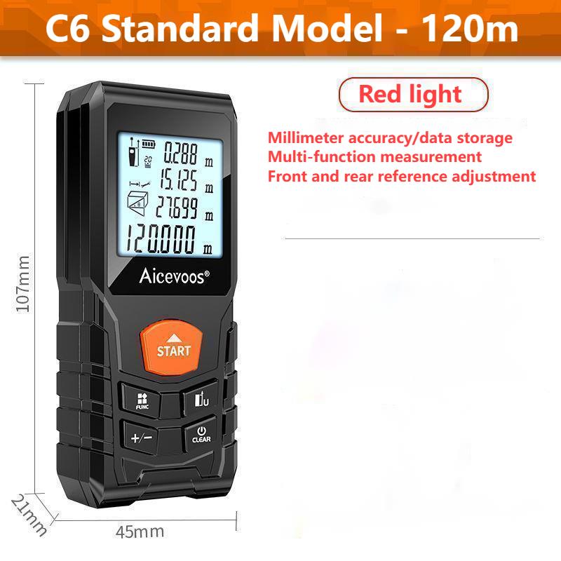 High-precision Laser Distance Meter Infrared Measuring Ruler Electronic Ruler Room Meter Handheld Distance Measuring Instrument