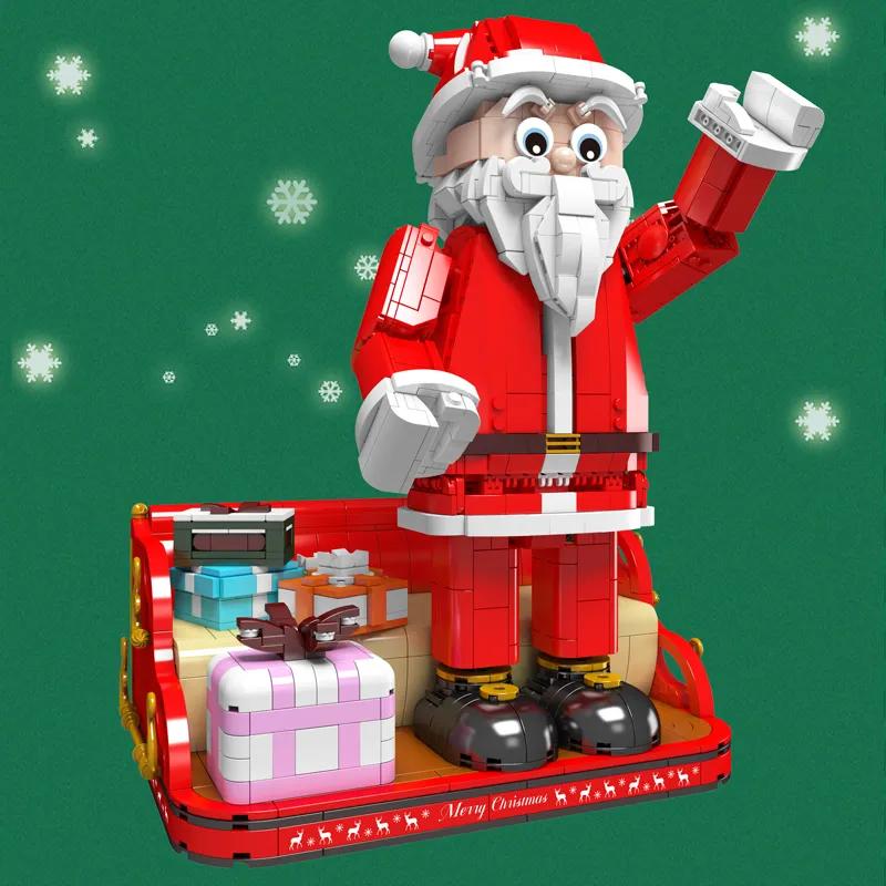 MOULD KING 10072 Weihnachtsdekoration Baustein Der Weihnachtsmann Modell Spielzeug Montage STEM Ziegel Kits Kinder Weihnachtsgeschenk