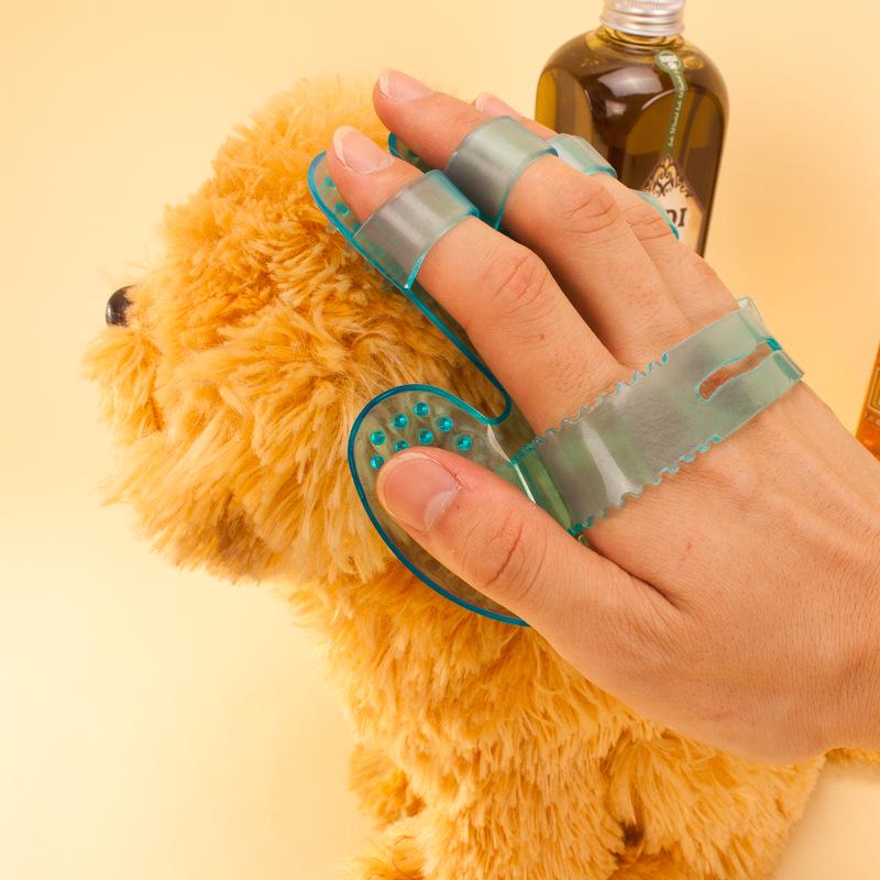 Huisdier Badhandschoenen Vijfvingerborstel Puppy Hond Badborstel Badmassage Kammen Kat Reinigingsbenodigdheden