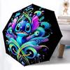 1pc Stitch Automatic Opening/closing Umbrella , Foldable Sunshade, Perfect Gift for Friends, Durable Plastic Handle Yy250804035