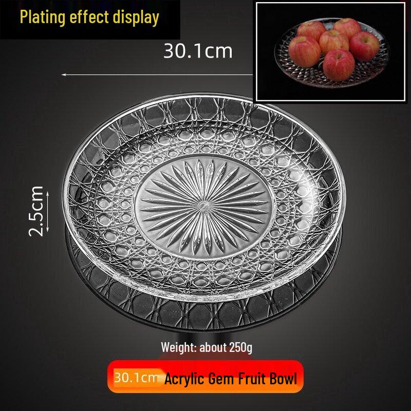 Jingbaodi Commercial Acrylic Gemstone Serving Platter