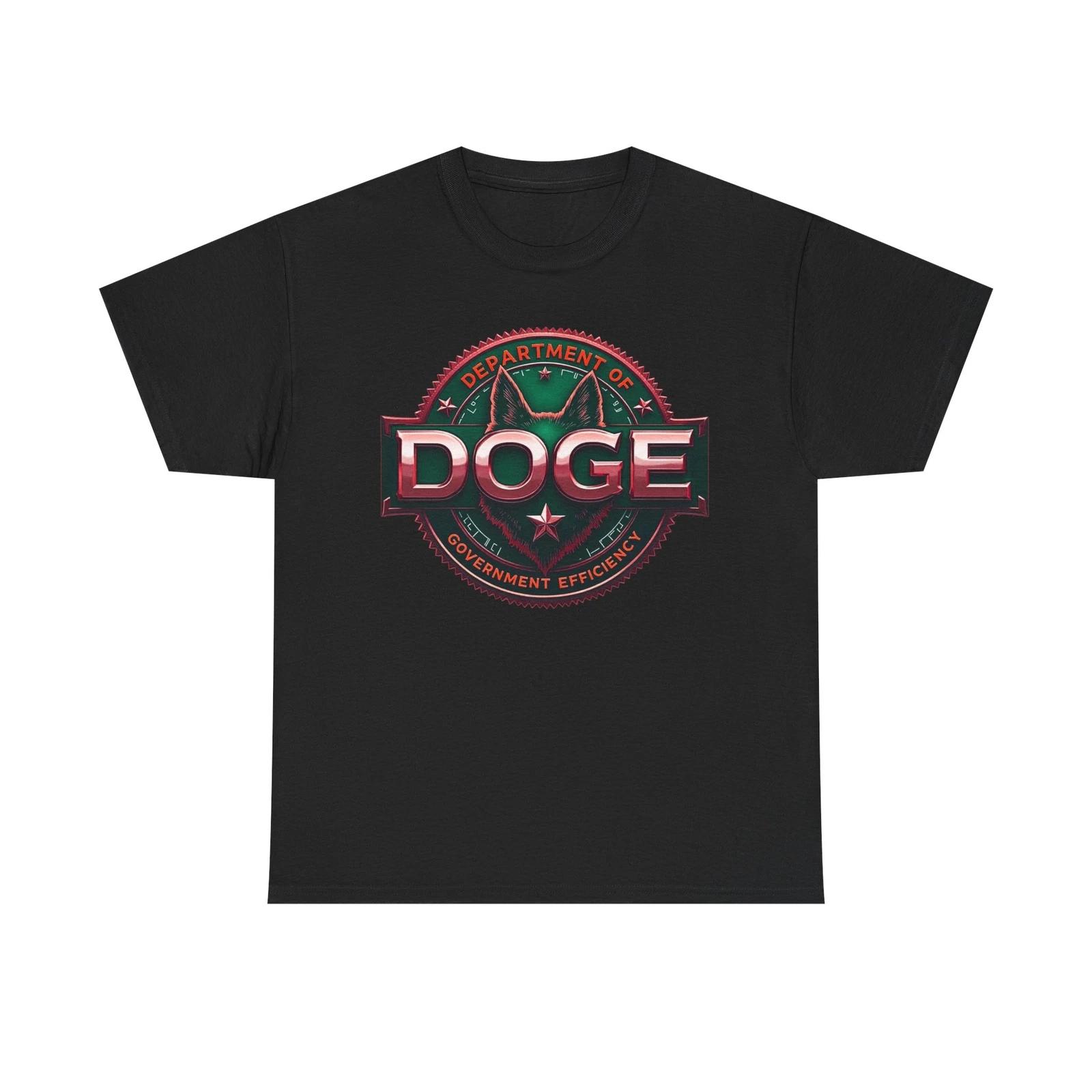 DOGE Dept of Government Efficiency Elon Trump red Unisex Heavy Cotton Tee 3XL
