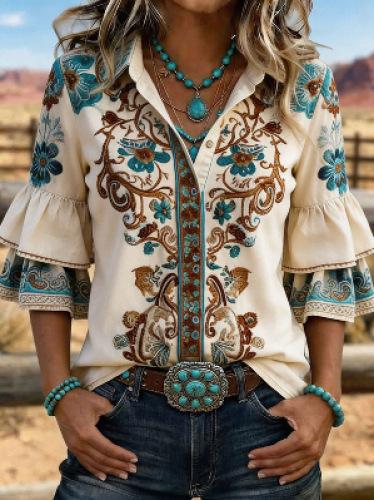Dubbele manchet POLO kraag dames top Europese en Amerikaanse nieuwe mode casual kleding temperament forensische casual